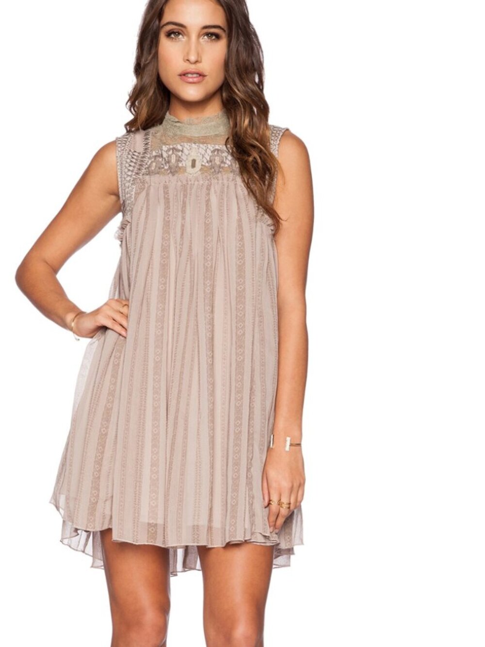 Free People Penny Georgette Babylon Dress